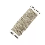 Au ver à soie Metallic braided embroidery thread 16 - Gold - Silver (102) x10m
