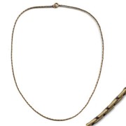 Choker cable round links 1.3mm Bronze tone x 45 cm|raw }}