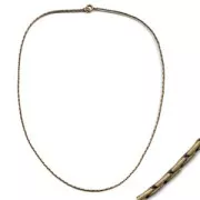 Choker cable round links 1.3mm Bronze tone x 45 cm