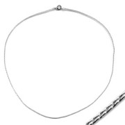 Choker Snake links 1.1mm  old silver tone x 45 cm