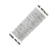 Au ver à soie Metallic braided embroidery thread 16 -Silver (001) x10m|raw }}