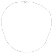 Choker Snake links 1.1mm fine silver plating x 45 cm