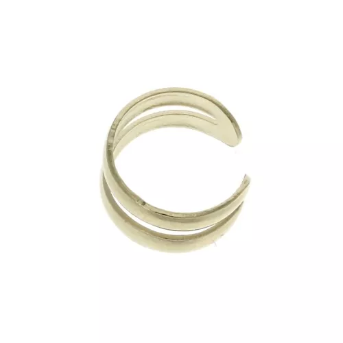 4.5mm Double Ear cuff - Gold Plated 3 micron x1