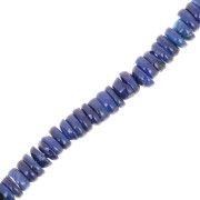 6mm Shell Round Heishi beads - Night Blue x41 cm|raw }}