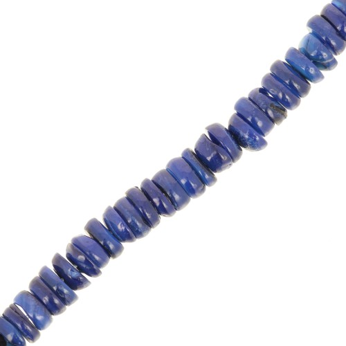 6mm Shell Round Heishi beads - Night Blue x41 cm