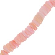 6mm Shell Round Heishi beads - Pink x39cm|raw }}