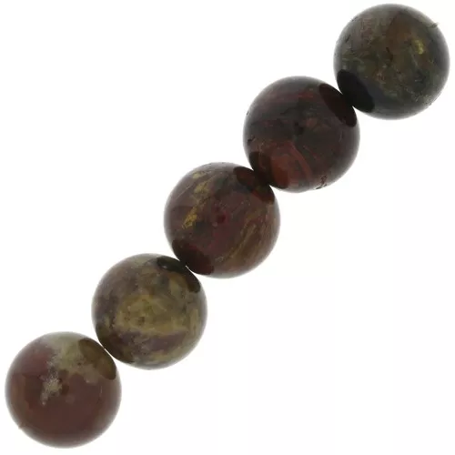 10mm Gemstone round beads Pietersite x5