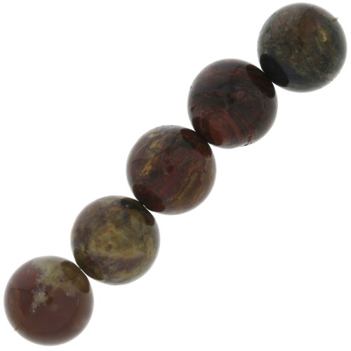 6mm Round gemstone beads - Pietersite x15