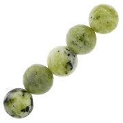 8mm Gemstone round beads Serpentine x10