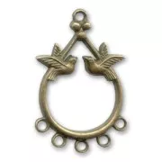 Birds spacer 36mm Bronze tone  x1
