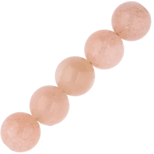6mm Round gemstone beads - Sun Stone x15