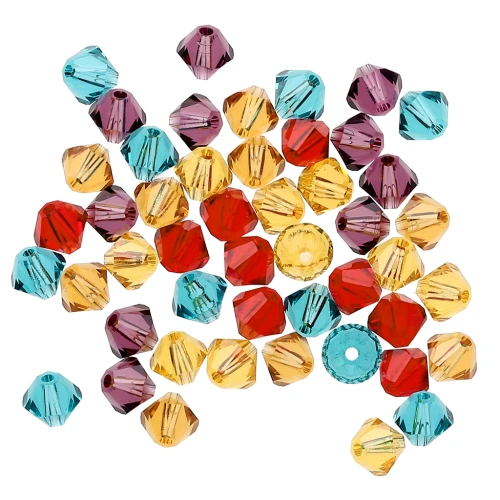 Mix of PureCrystal 5328 Crystal Bicones 4mm Pop x50