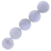 6mm Round gemstone beads - Blue Lace Agathe x15|raw }}