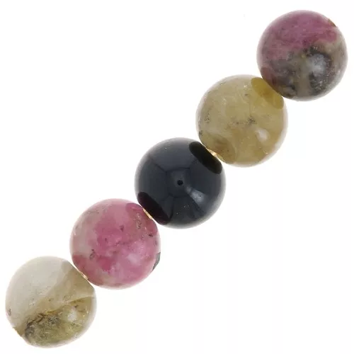 4mm Gemstone round beads - Tourmaline x20