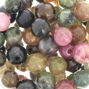 4mm Gemstone round beads - Tourmaline x20