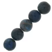 6mm Round gemstone beads - Apatite x15