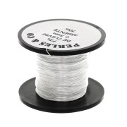 Copper wire 0.315mm Silver tone x 70m