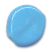 Puck Unicolor irregular 23mm Opaque Light Blue x1|raw }}