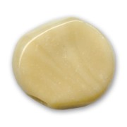 Puck Unicolor irregular 23mm Opaque Beige x1|raw }}