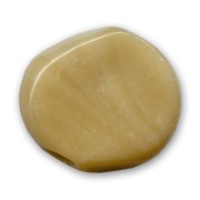 Puck Unicolor irregular 23mm Opaque Sand x1|raw }}