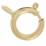 6mm Gold filled spring clasp with closed ring x 100