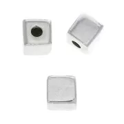 925 Sterling Silver 4mm Cube for DIY jewelry creation x1