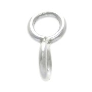 10x5mm 925 Sterling Silver Rings in 8 opposed - welded rings x1|raw }}