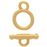 fine Gold plated Toggle clasp 13mm x1|raw }}