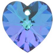 PureCrystal 6228 Heart 18x17.5mm Crystal Heliotrope x1|raw }}