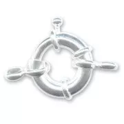 925 Sterling Silver spring ring clasp 14mm x1