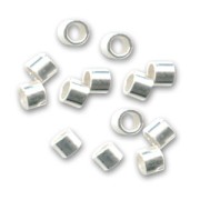 925 Silver crimp tube 1.5x2mm x50|raw }}