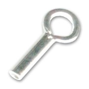 925 Sterling Silver Terminators for 0.8mm cords x4|raw }}