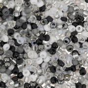 Mix Miyuki Seed beads 11/0 MIX-04 - Salt and Pepper x8gr|raw }}