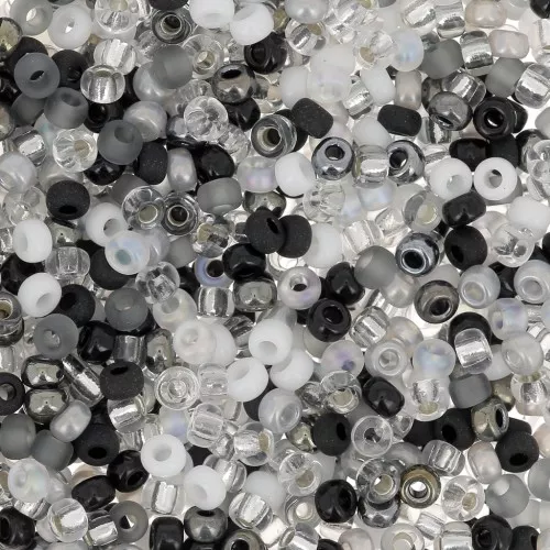 Mix Miyuki Seed beads 11/0 MIX-04 - Salt and Pepper x8gr