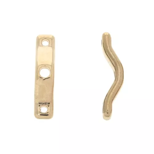 18x4mm 3-hole BowTrio spacers - Rose Gold Tone x10