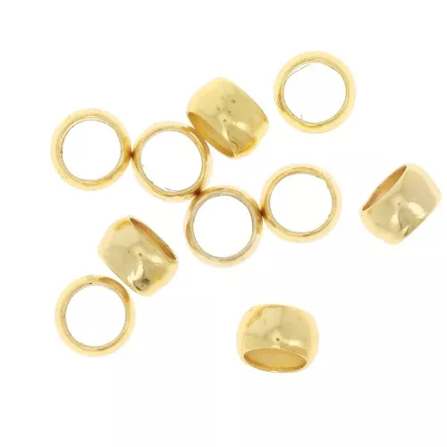 Crimp beads 4 mm - Gold x50