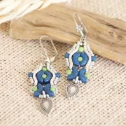 18x4mm 3-hole BowTrio spacers - Antique Silver Tone x10