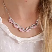 18x4mm 3-hole BowTrio spacers - Antique Silver Tone x10