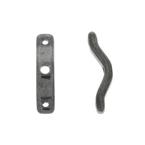 18x4mm 3-hole BowTrio spacers - Gunmetal x10