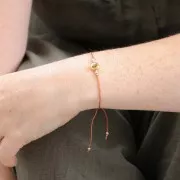 8mm Round flat metal bead - Zodiac Sign Aries - Gold Tone x1