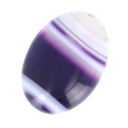 Oval cabochon 25x18mm Purple Lace Agate|raw }}