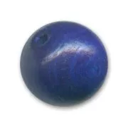 Wooden round beads 15mm Blue x5
