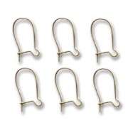 Earrings 15mm Bronze tone x6|raw }}