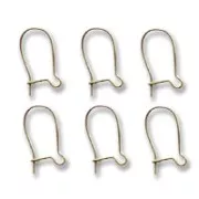 Earrings 15mm Bronze tone x6