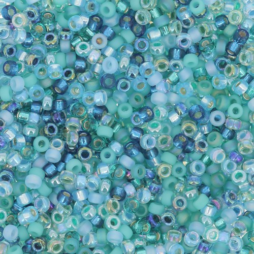 Mix Miyuki Seed beads 15/0 MIX-056 - Touch of Teal x8gr