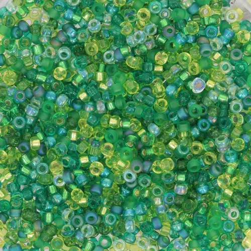 Mix Miyuki Seed beads 15/0 MIX-053 - Ever Green x8gr