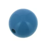 12mm Opaque resin bead - Lapis Blue x1