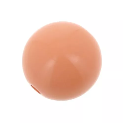 12mm Opaque resin bead - Coral x1