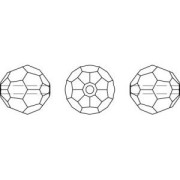 Round beads PureCrystal 5000 4 mm - Crystal Satin x20