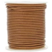 Leather cord 2mm Metallic Bronze x 25m